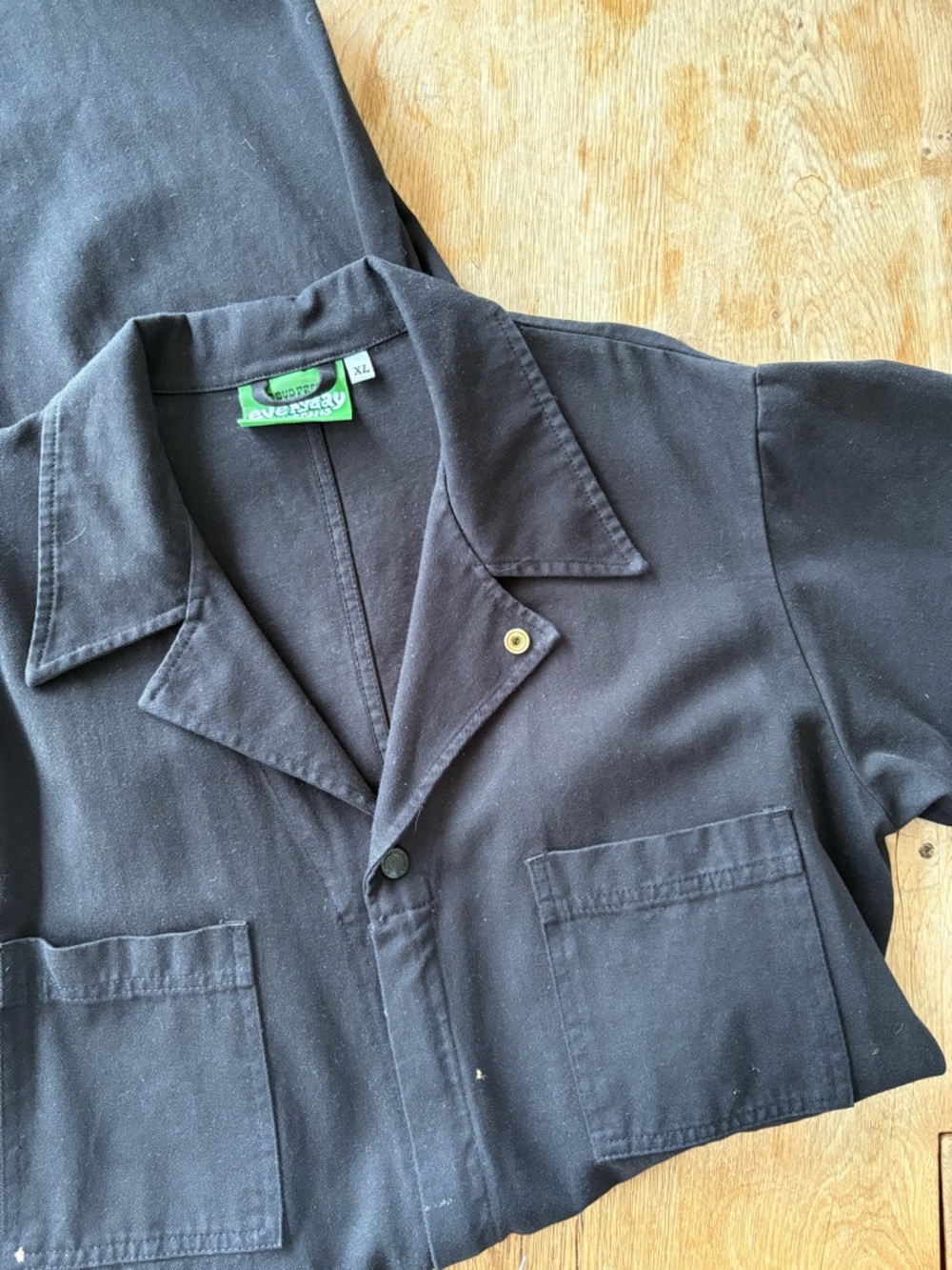 Big Bud Press Everyday Black Jumpsuit Long Sleeve XL